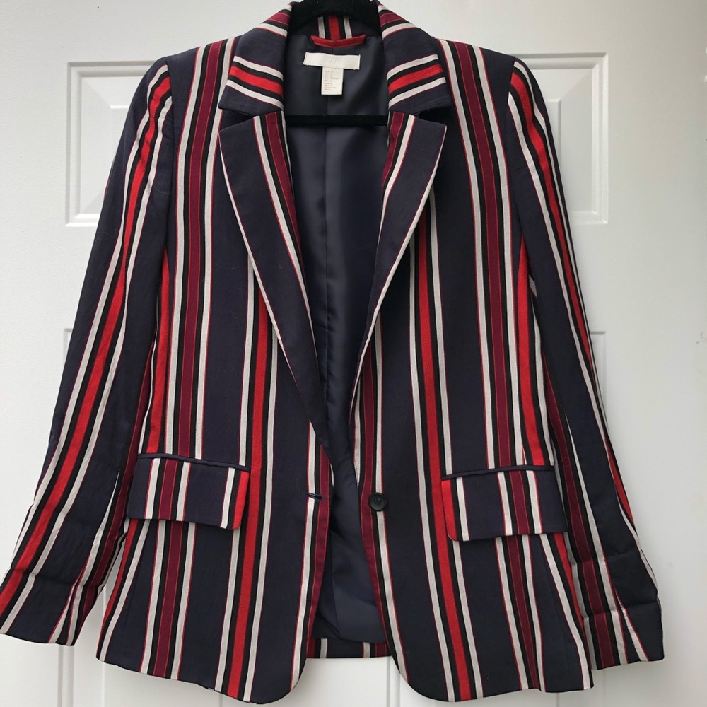 H&M Striped Blazer